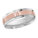 6mm Segmented Center Wedding Band