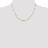14k .7mm Box with Spring Ring Clasp Chain