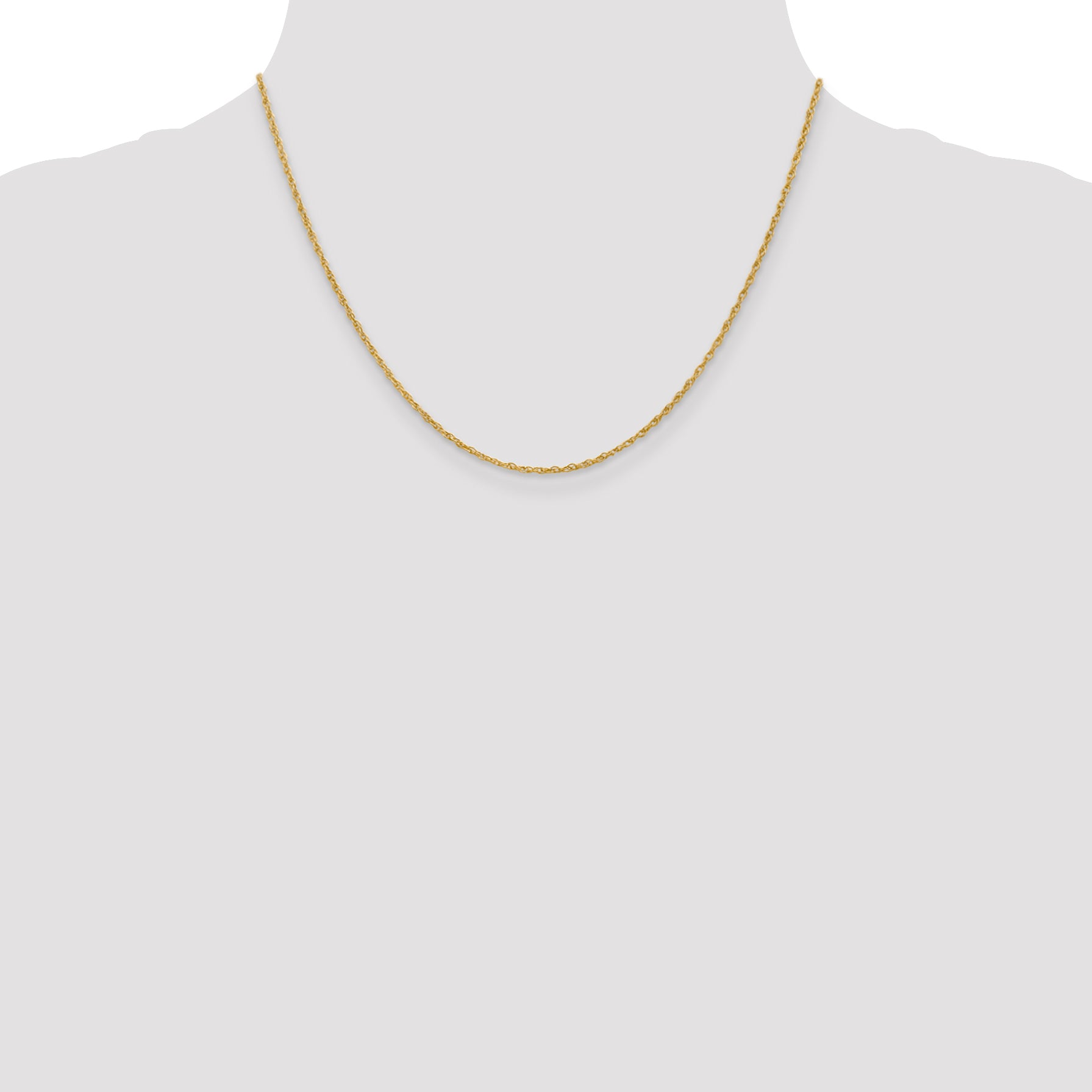 14k 1.3mm Heavy-Baby Rope Chain