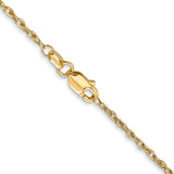 14k 1.3mm Heavy-Baby Rope Chain
