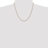 14k 1.25mm D/C Spiga Chain