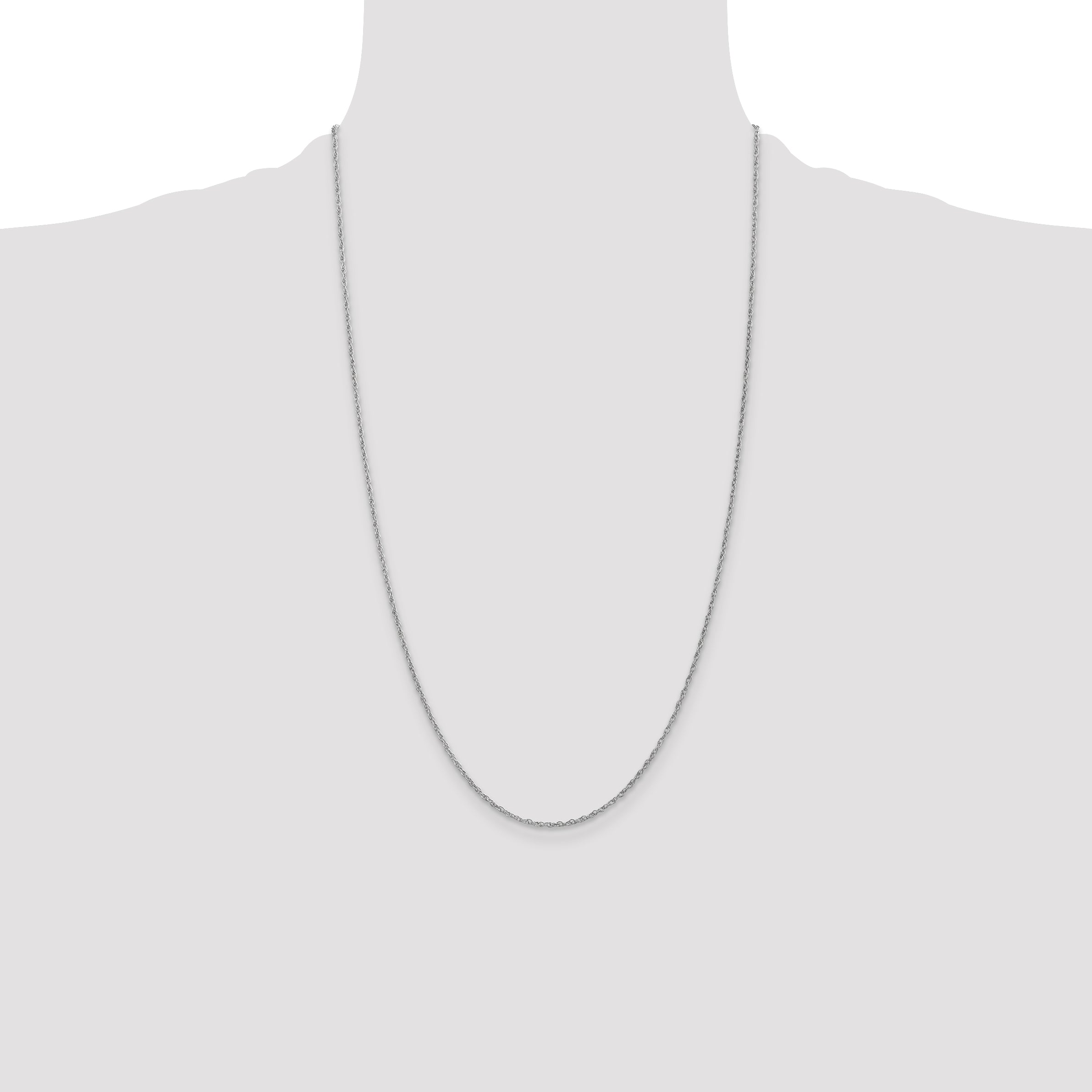 14k WG 1.3mm Heavy-Baby Rope Chain