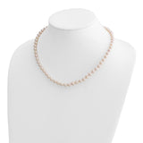 14k 6-7mm Round White Saltwater Akoya Cultured Pearl Necklace