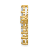 14k AA 1.25ct. Diamond Cross Chain Slide