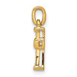 14k Small 1/20ct. Diamond Latin Cross Pendant