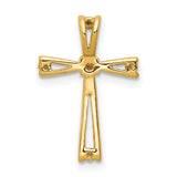 14k A Diamond Cross Pendant