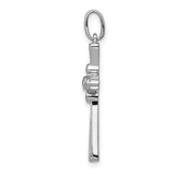 14k White Gold 1/15ct. Diamond Cross Pendant