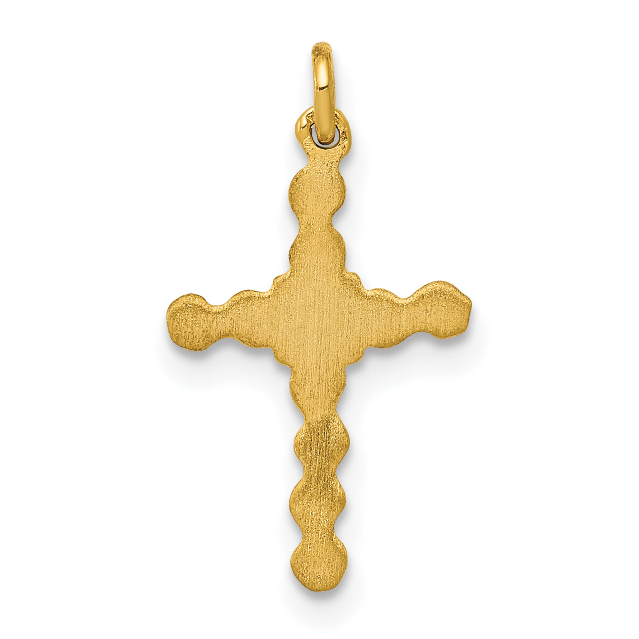 14k Small .01ct. Diamond Cross Charm