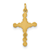 14k Small .01ct. Diamond Cross Charm