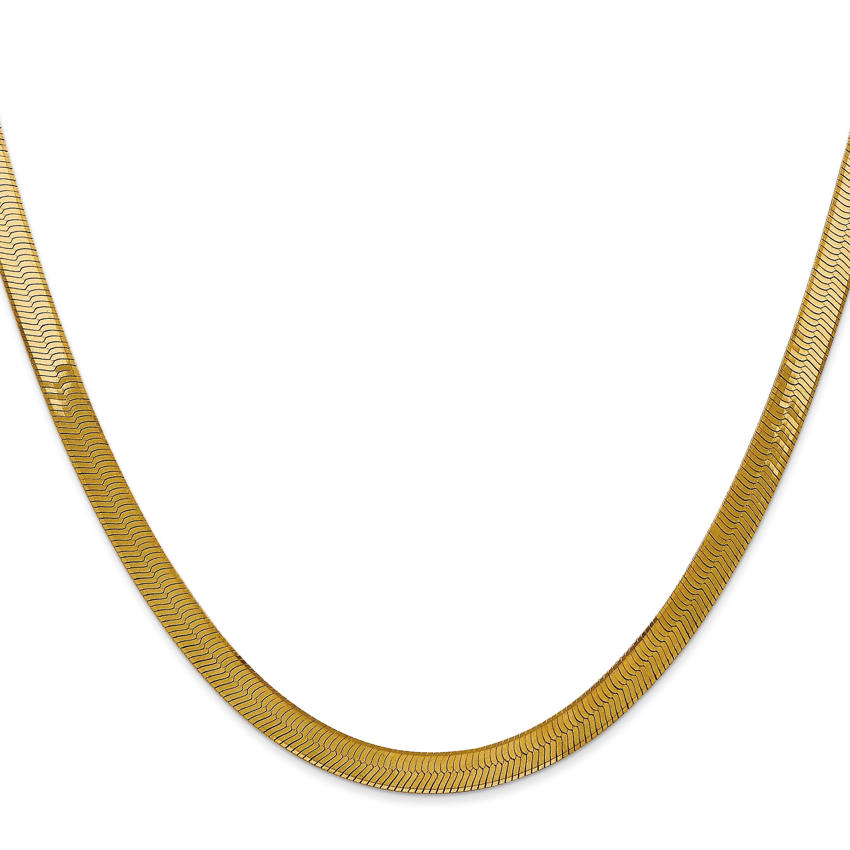 14k 5mm Silky Herringbone Chain