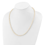14k 5-6mm White Near Round Freshwater Cultured Pearl Necklace
