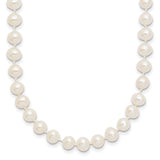 14k WG 5-6mm Near Rnd Wht Freshwater Cultured Pearl 18in Necklace