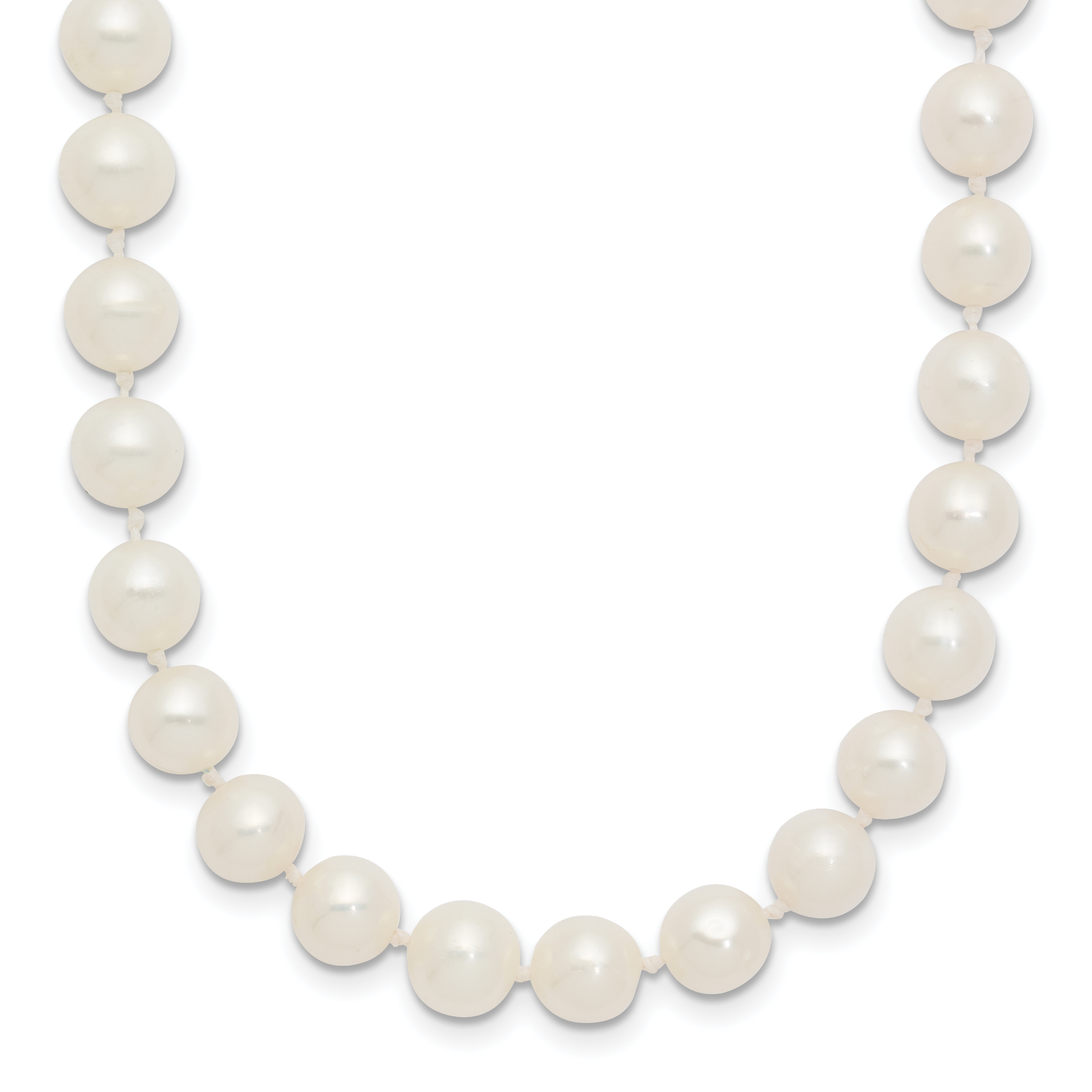 14k WG 6-7mm White Freshwater Cultured Pearl 24in Necklace