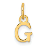 14ky Cutout Letter G Initial Pendant
