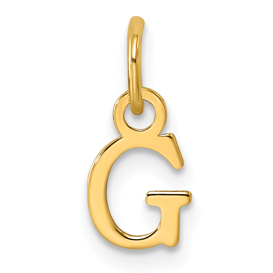14ky Cutout Letter G Initial Pendant