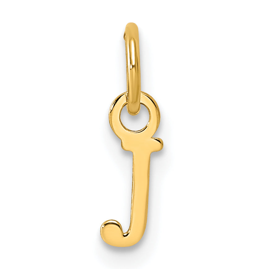 14ky Cutout Letter J Initial Pendant