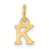 14ky Cutout Letter K Initial Pendant