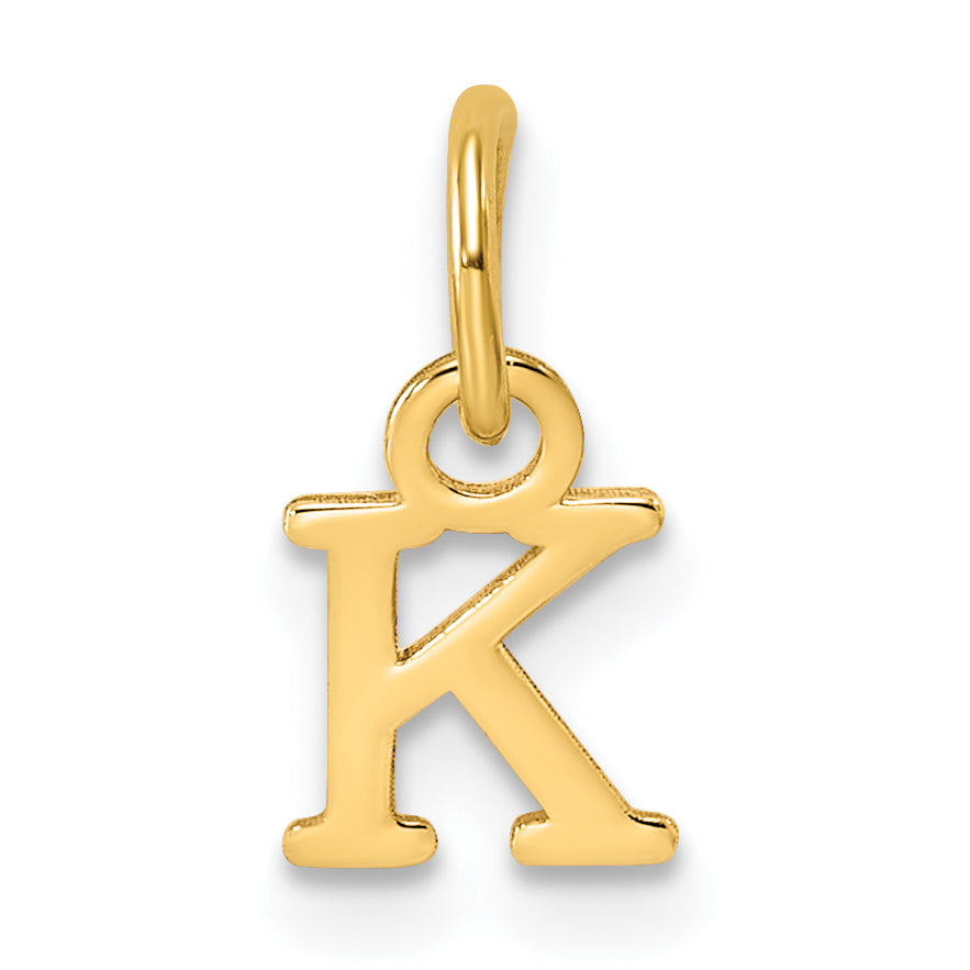 14ky Cutout Letter K Initial Pendant