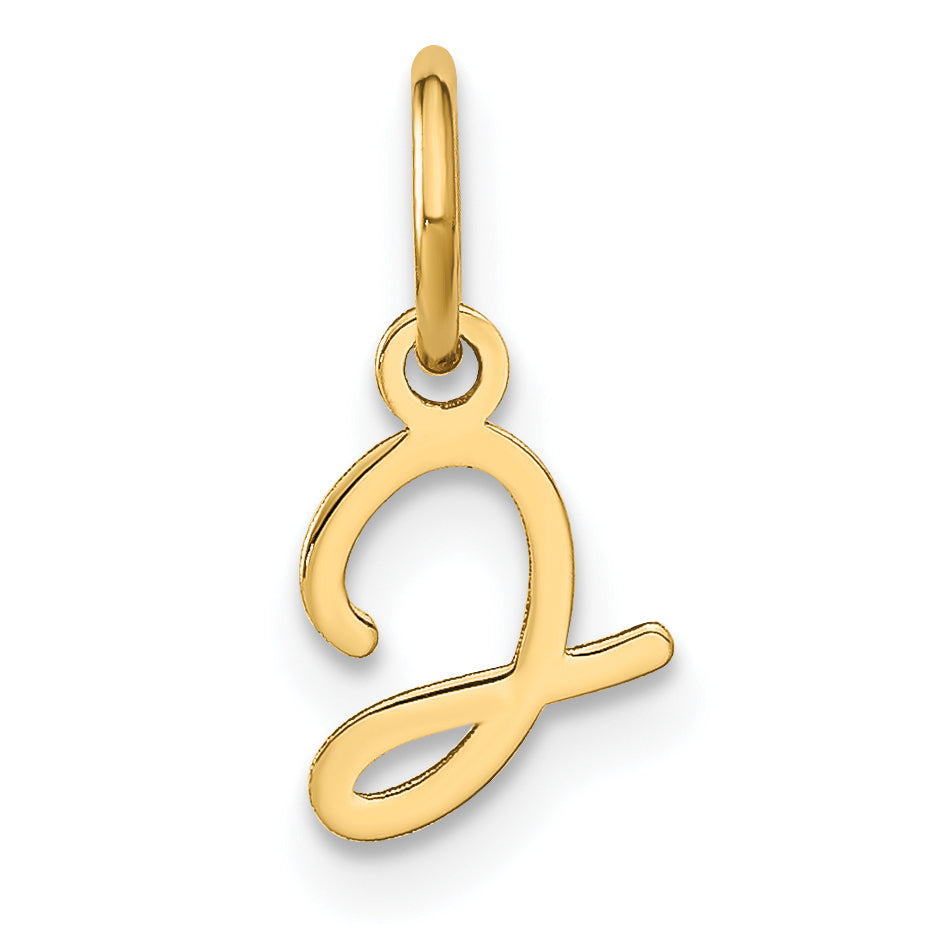 14KY Upper case Letter J Initial Charm