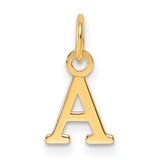 14ky Cutout Letter A Initial Pendant