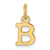 14ky Cutout Letter B Initial Pendant