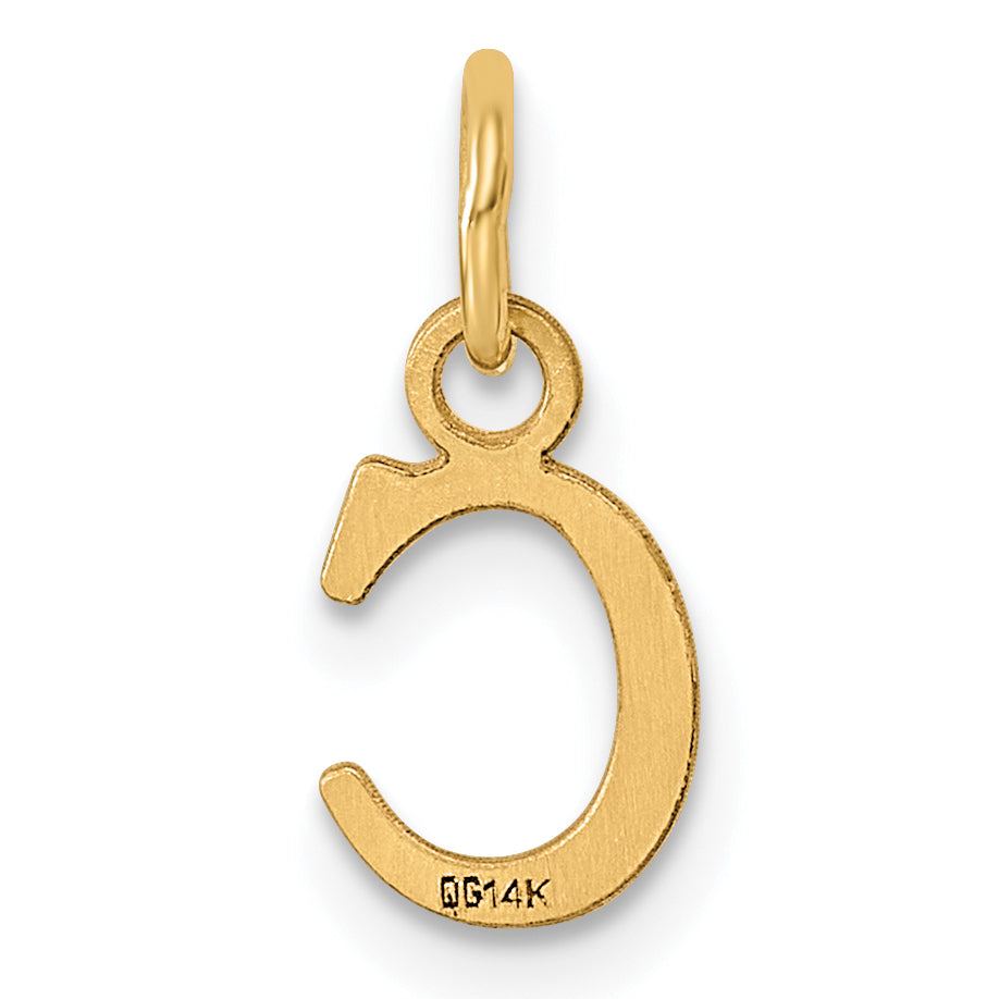 14ky Cutout Letter C Initial Pendant