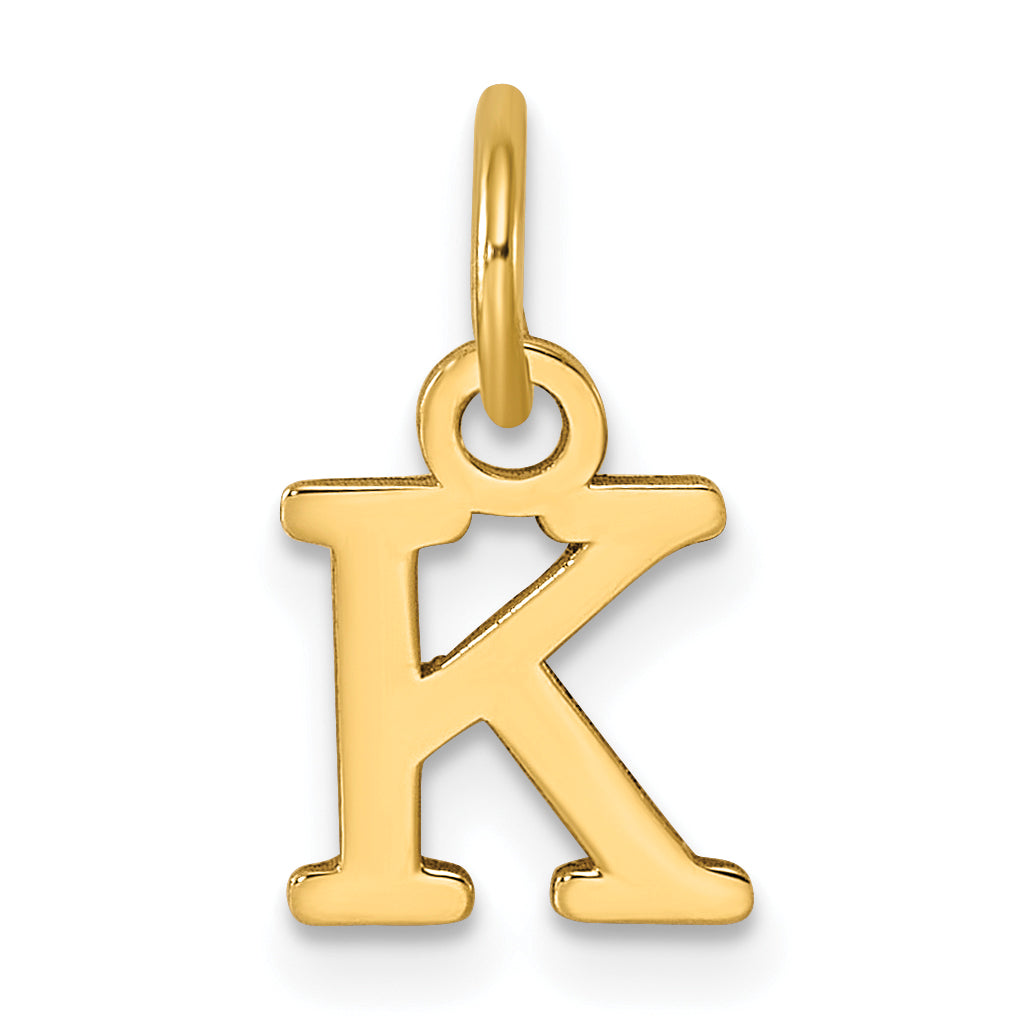14ky Cutout Letter K Initial Pendant