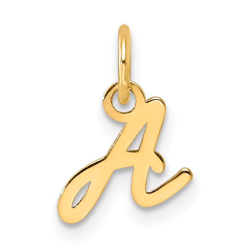 14K Uppercase Letter A Initial Charm