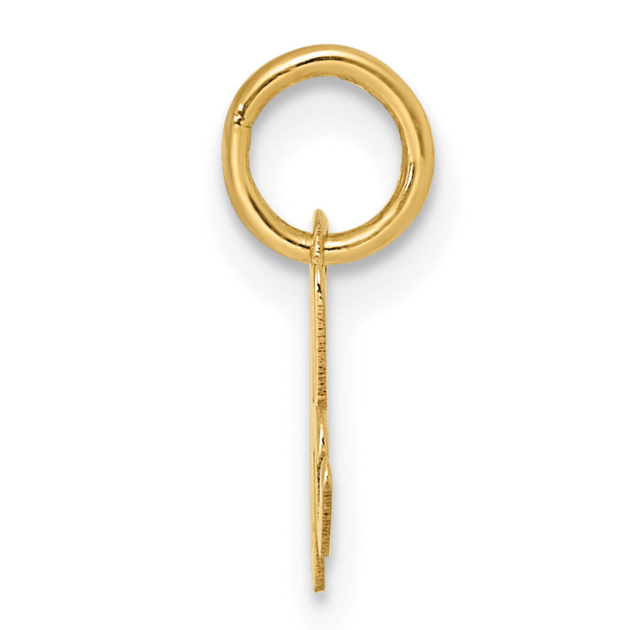 14K Uppercase Letter A Initial Charm