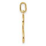 14k Yellow Gold Letter G Initial Charm