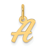 14K Small Script Letter A Initial Charm