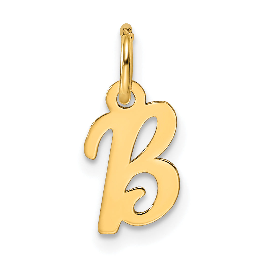 14K Small Script Letter B Initial Charm