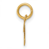 14K Small Script Letter D Initial Charm