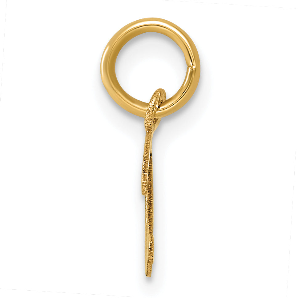 14K Small Script Letter D Initial Charm