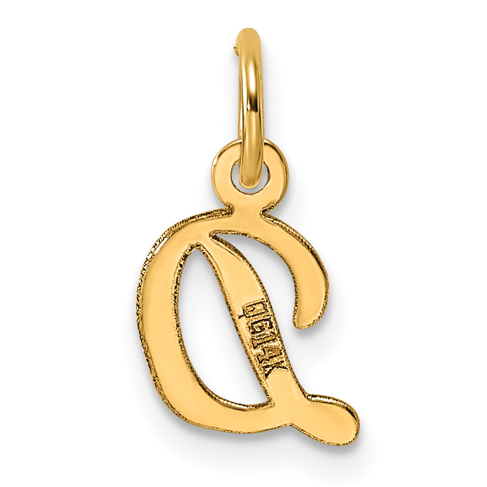 14K Small Script Letter D Initial Charm