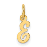 14K Small Script Letter E Initial Charm