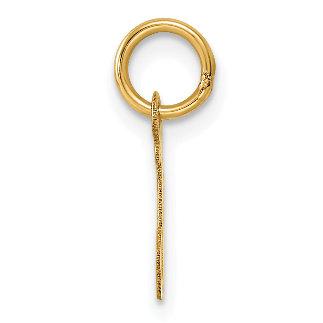14K Small Script Letter J Initial Charm