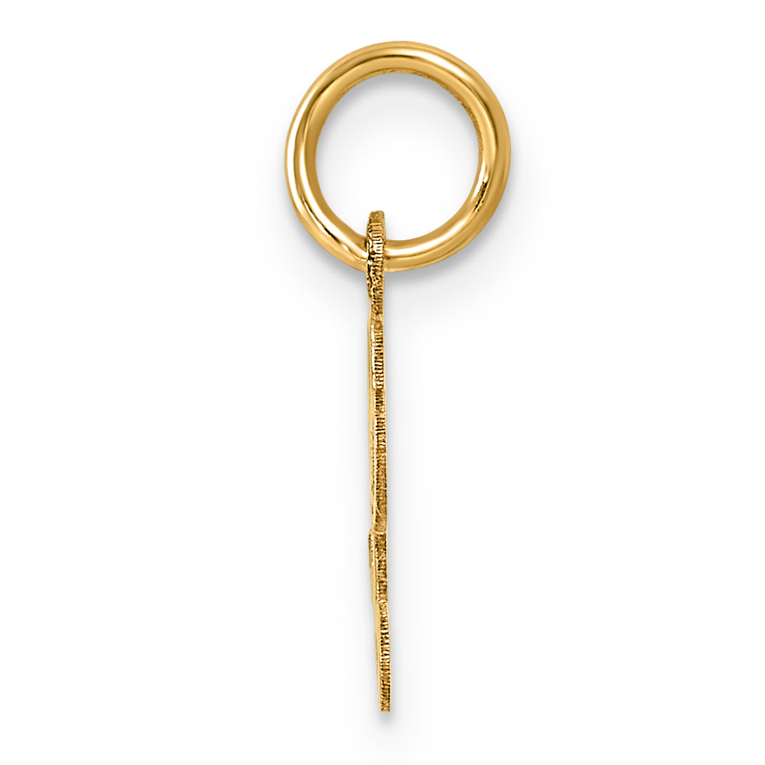 14K Small Script Letter L Initial Charm