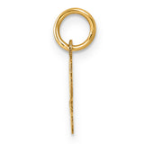 14K Small Script Letter L Initial Charm