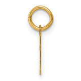 14K Small Script Letter M Initial Charm