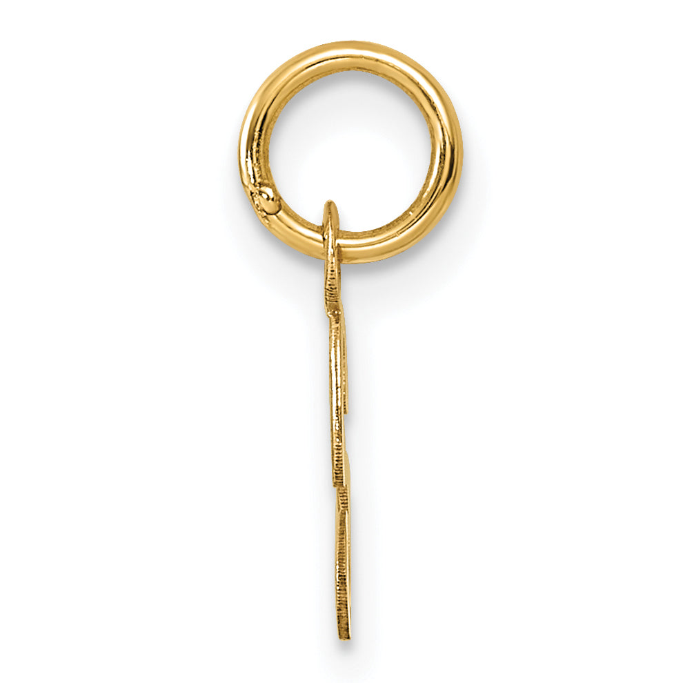 14K Small Script Letter S Initial Charm