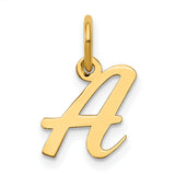 14k Small Script Letter A Initial Charm