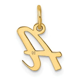14k Small Script Letter A Initial Charm