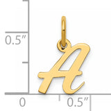 14k Small Script Letter A Initial Charm