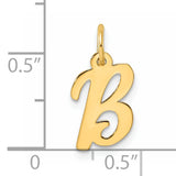 14k Small Script Letter B Initial Charm