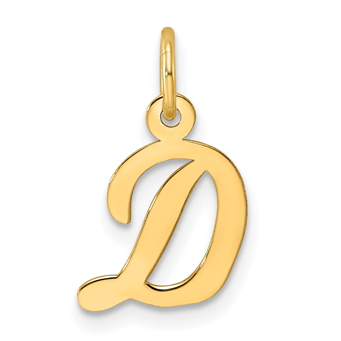 14k Small Script Letter D Initial Charm