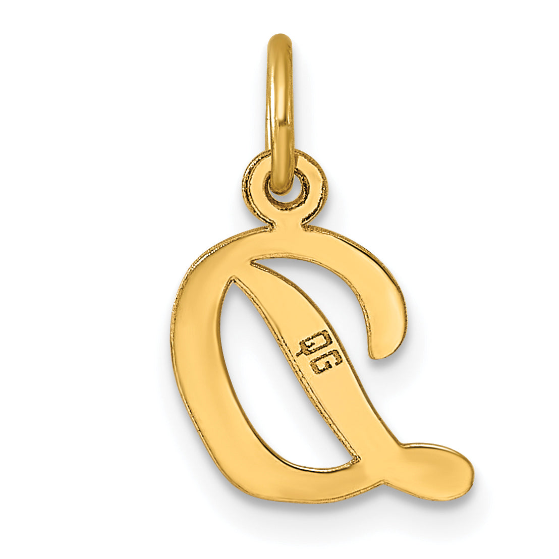 14k Small Script Letter D Initial Charm