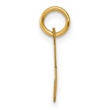 14k Small Script Letter E Initial Charm