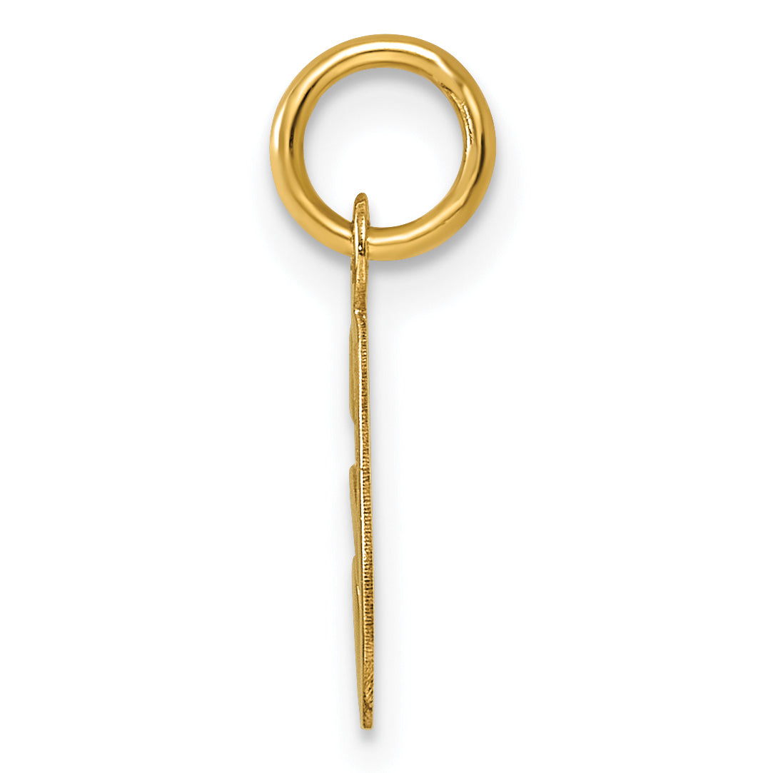 14k Small Script Letter G Initial Charm