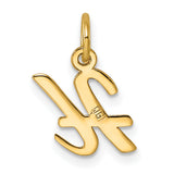 14k Small Script Letter H Initial Charm